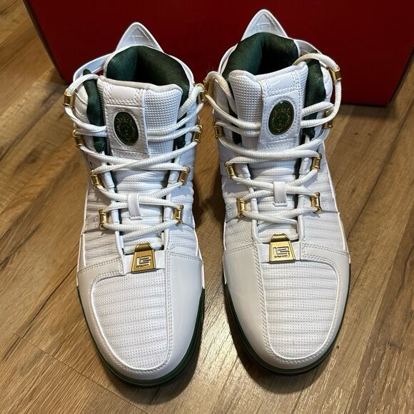 Nike Zoom LeBron 3 QS SVSM Home White Deep Forest AO2434-102 Size 11 main image 7